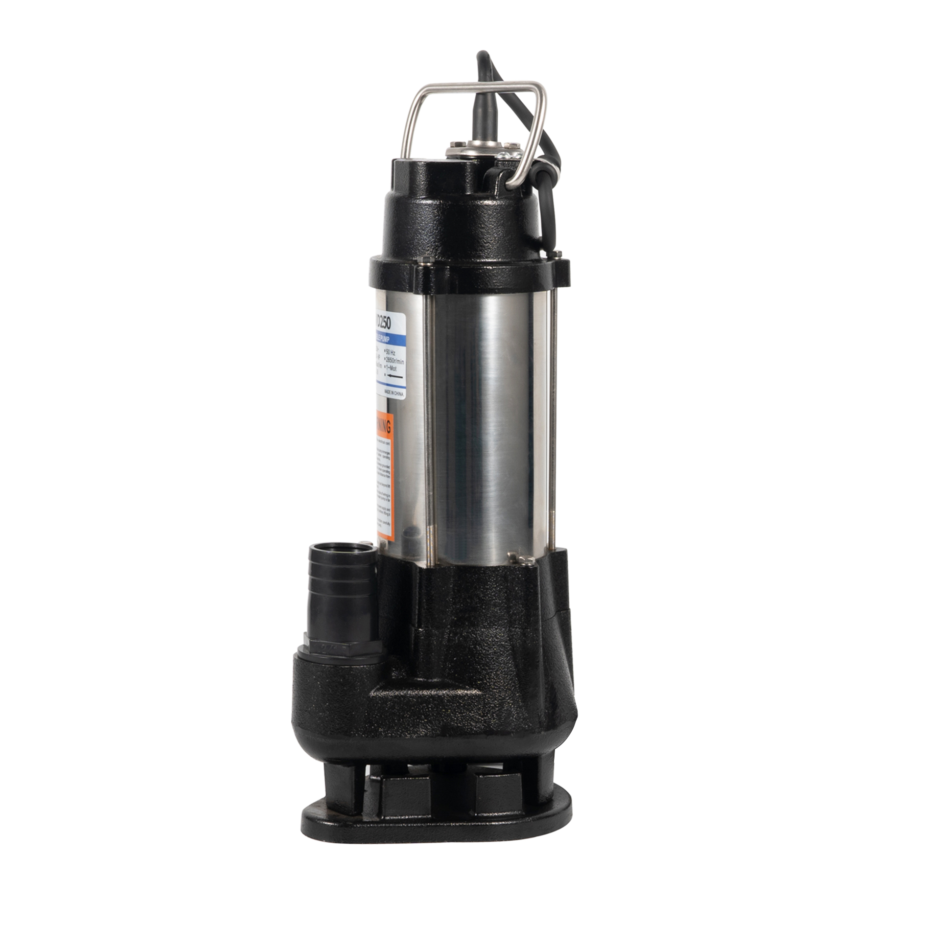 Flotador sumergible del cortador de la bomba de aguas residuales del acero inoxidable 0.6HP